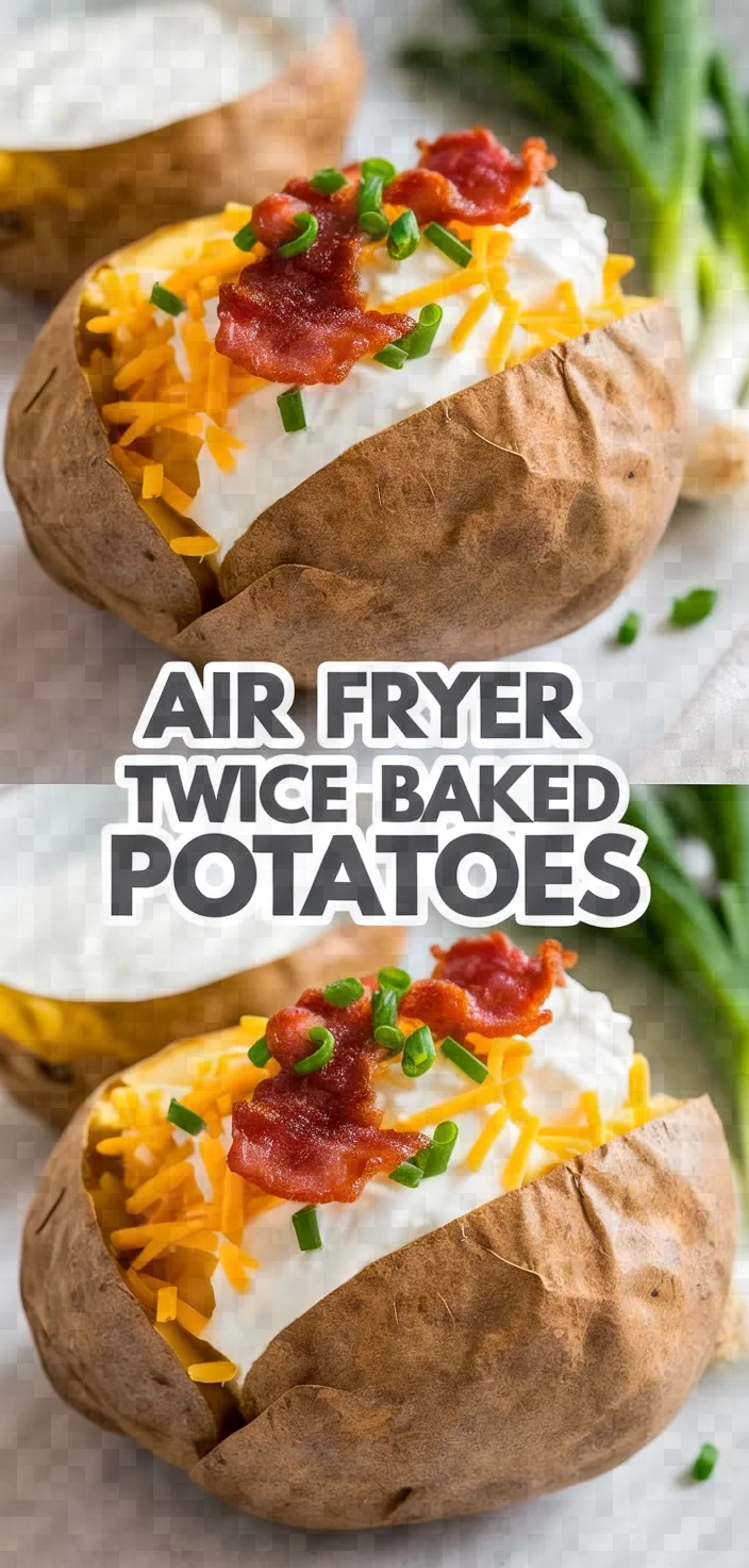 Air Fryer Twice Baked Potatoes Recipe