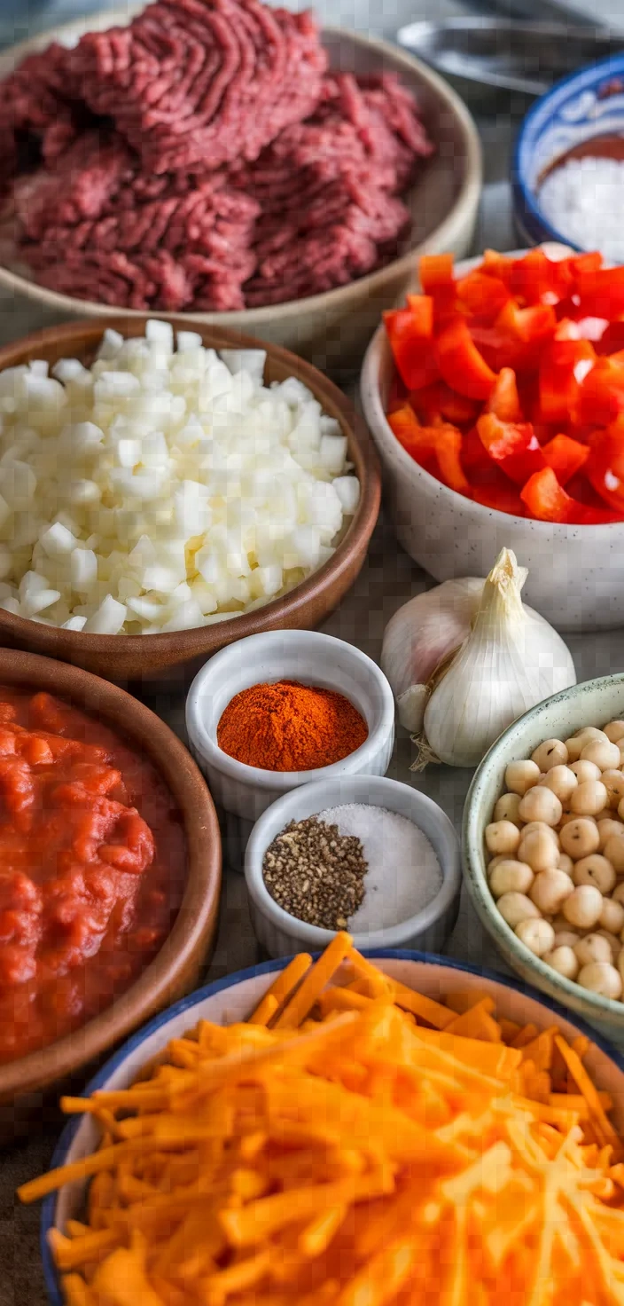 Ingredients photo for Beef And Hominy Casserole Recipe