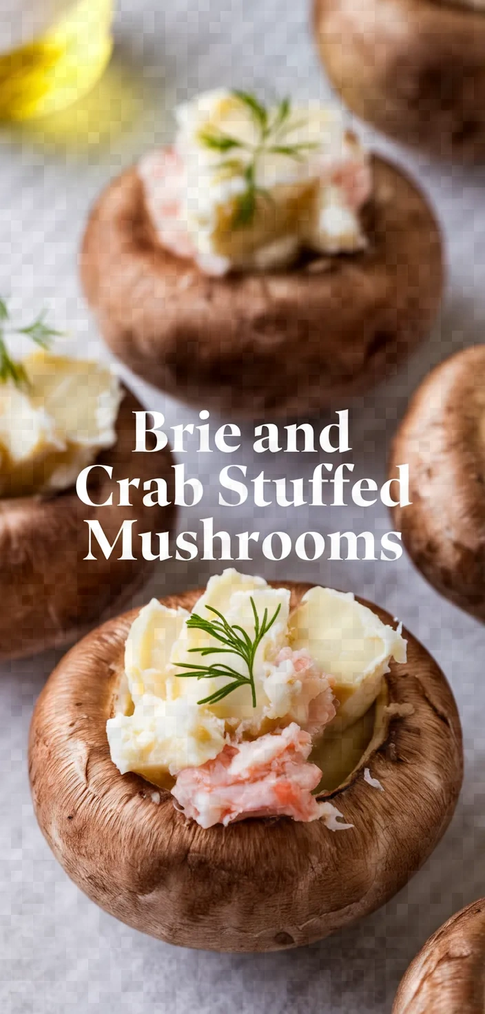 Brie And Crab Stuffed Mushrooms Recipe