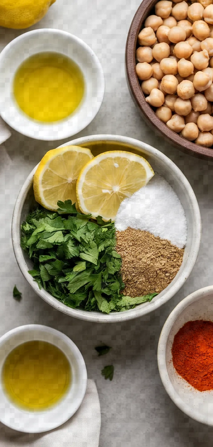 Ingredients photo for Chickpea Hummus Recipe Without Tahini