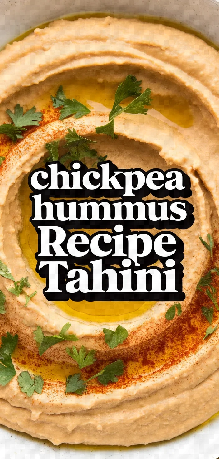 Chickpea Hummus Recipe Without Tahini