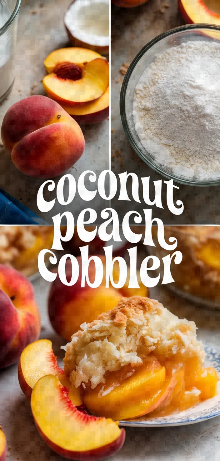 Coconut Peach Cobbler Recipe