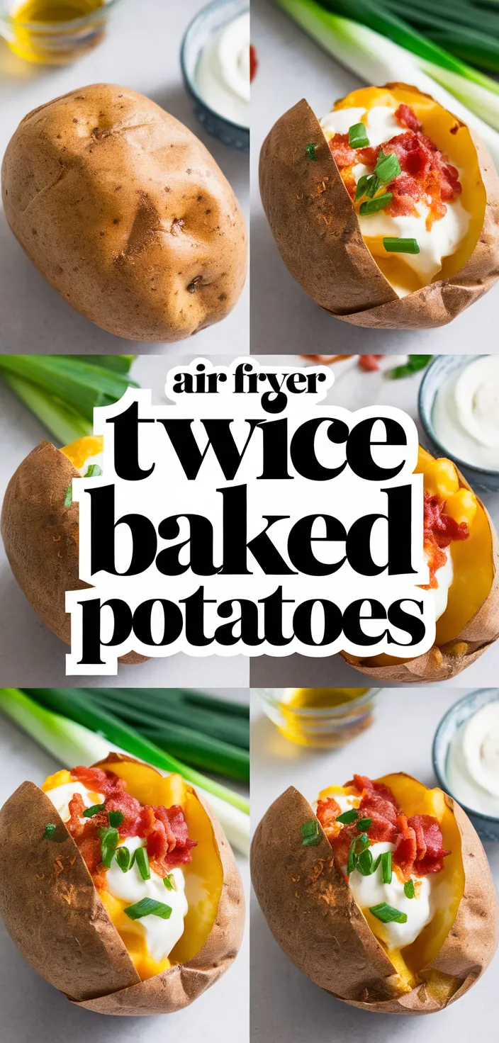 A photo of Air Fryer Twice Baked Potatoes Recipe