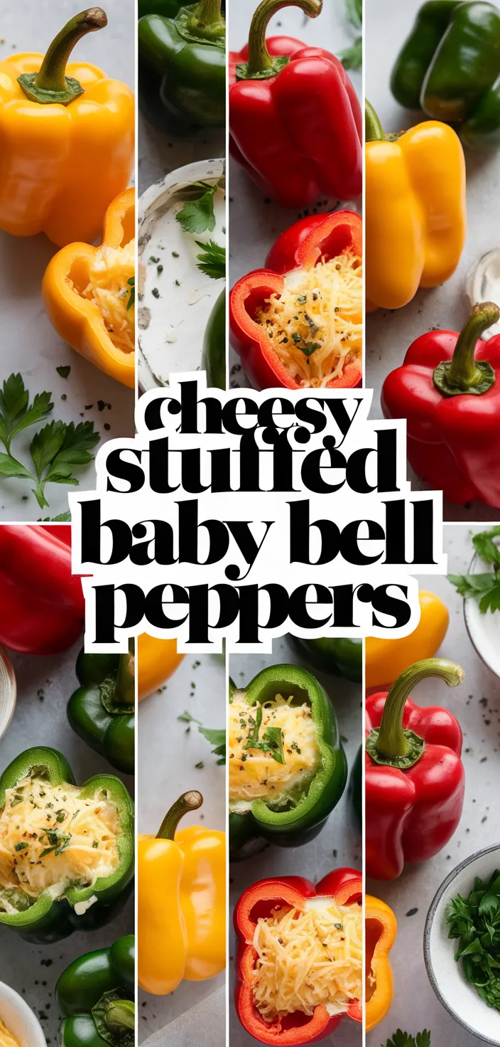 Ingredients photo for Cheesy Stuffed Baby Bell Peppers Recipe