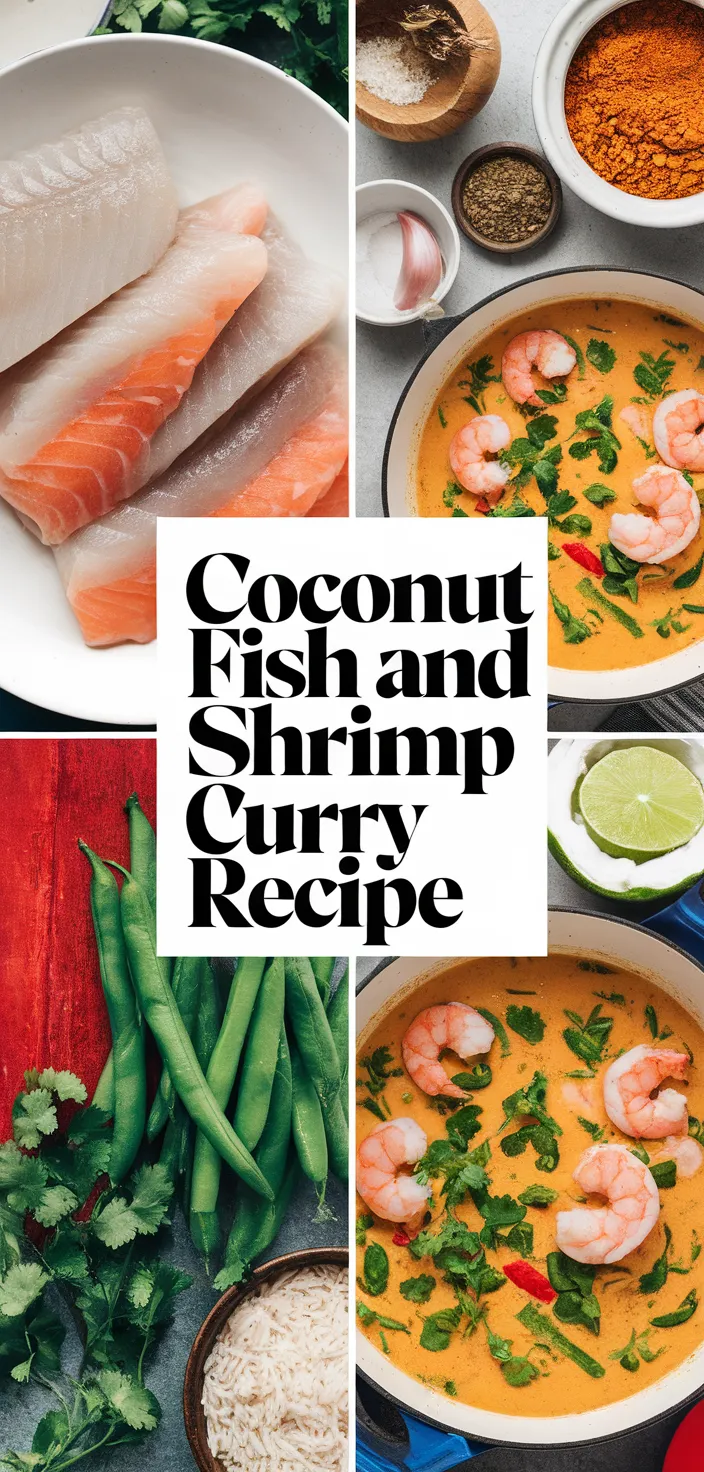 A photo of Coconut Fish And Shrimp Curry Recipe