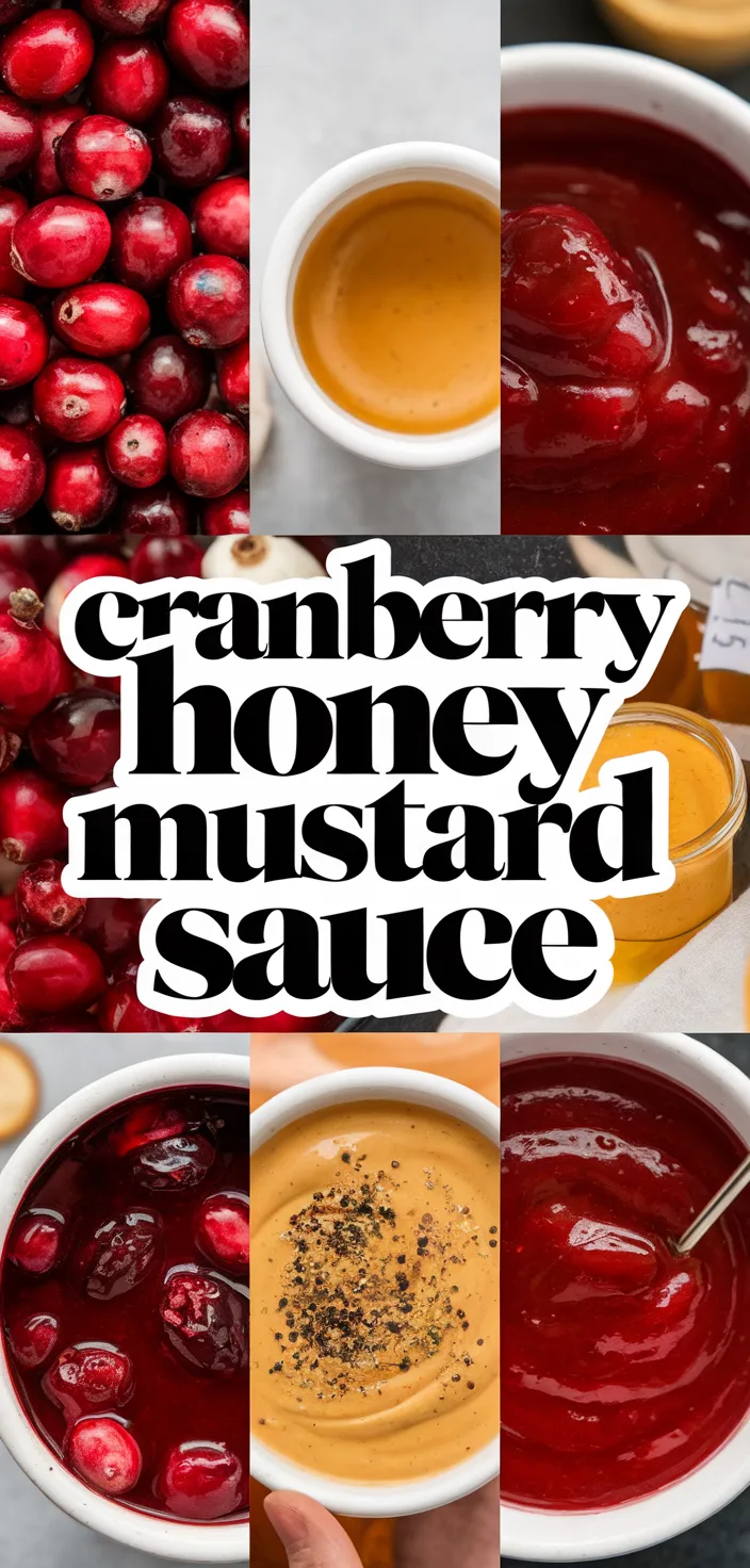 A photo of Cranberry Honey Mustard Sauce Recipe