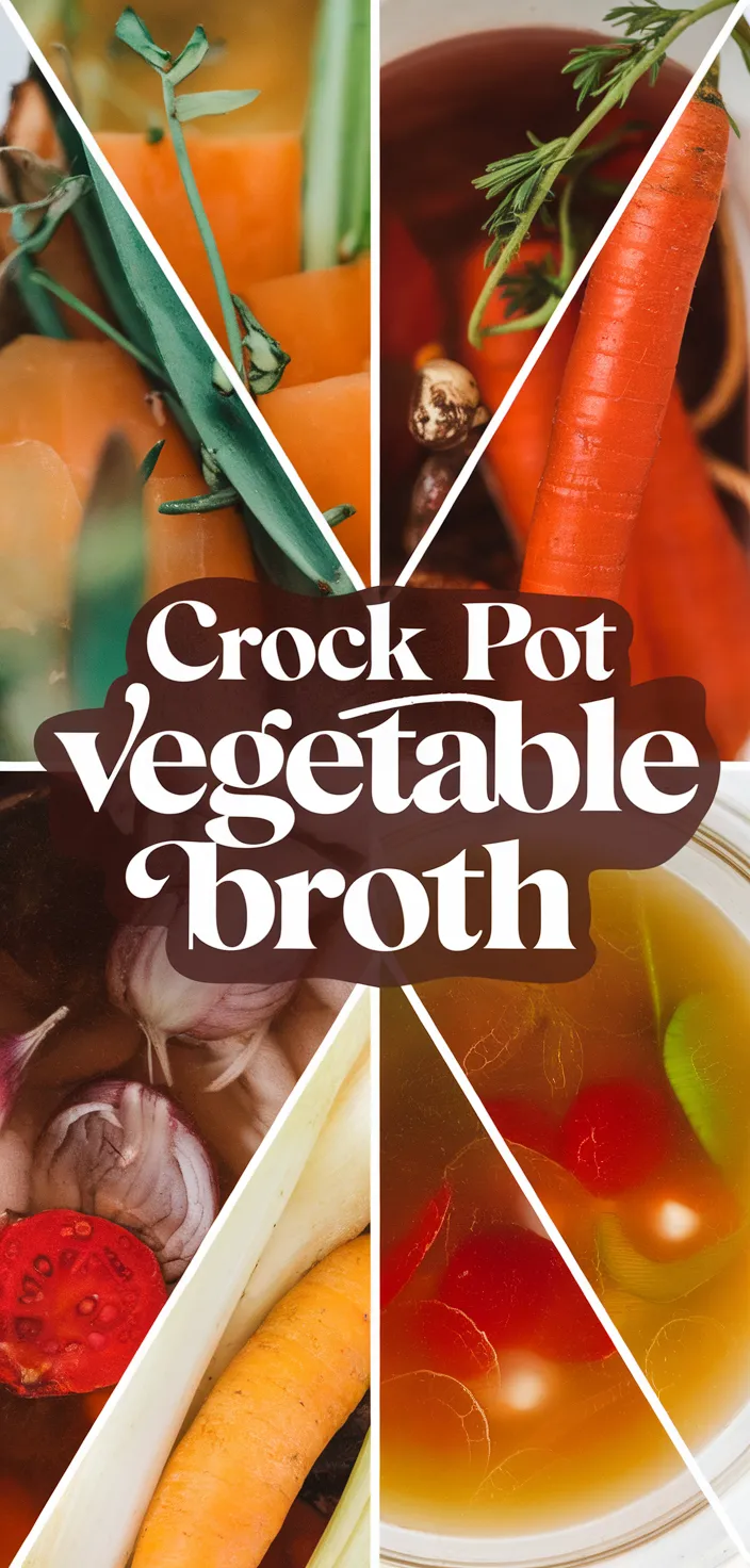 Ingredients photo for Crock Pot Vegetable Broth Recipe