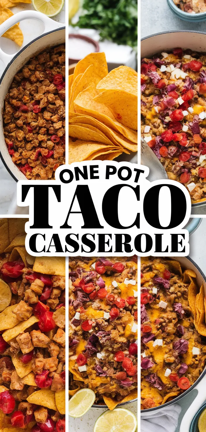 A photo of One Pot Taco Casserole Recipe