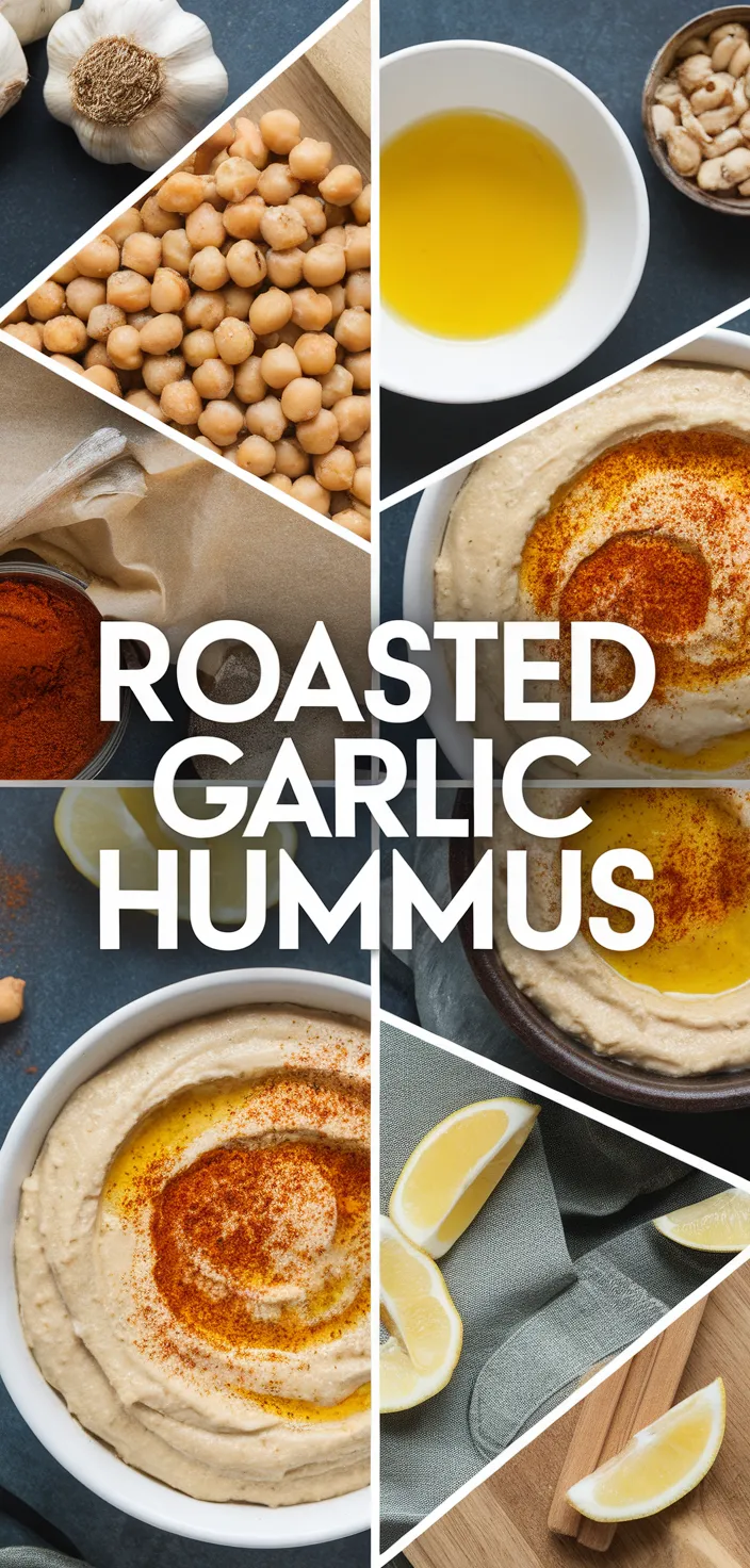 A photo of Roasted Garlic Hummus Recipe