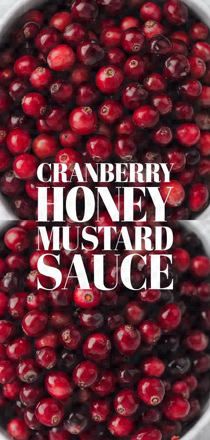 Cranberry Honey Mustard Sauce Recipe