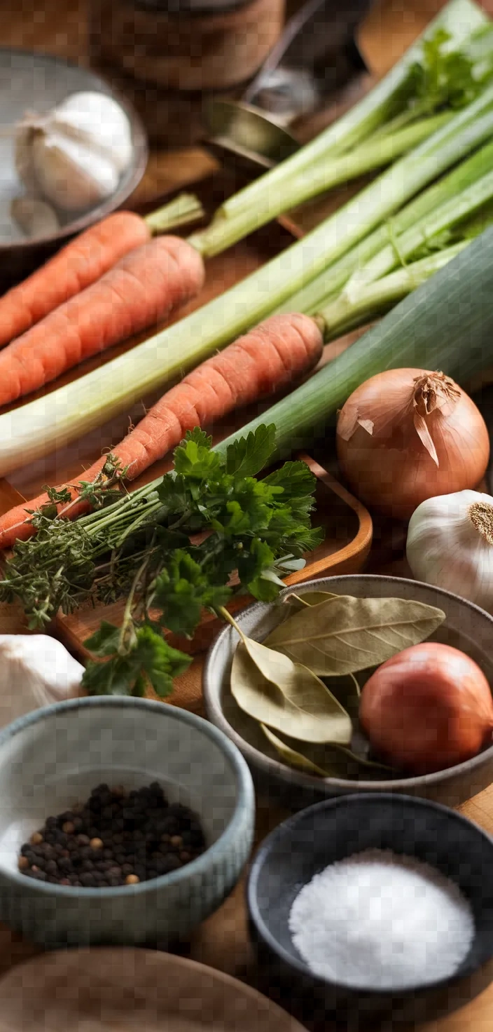 Ingredients photo for Crock Pot Vegetable Broth Recipe