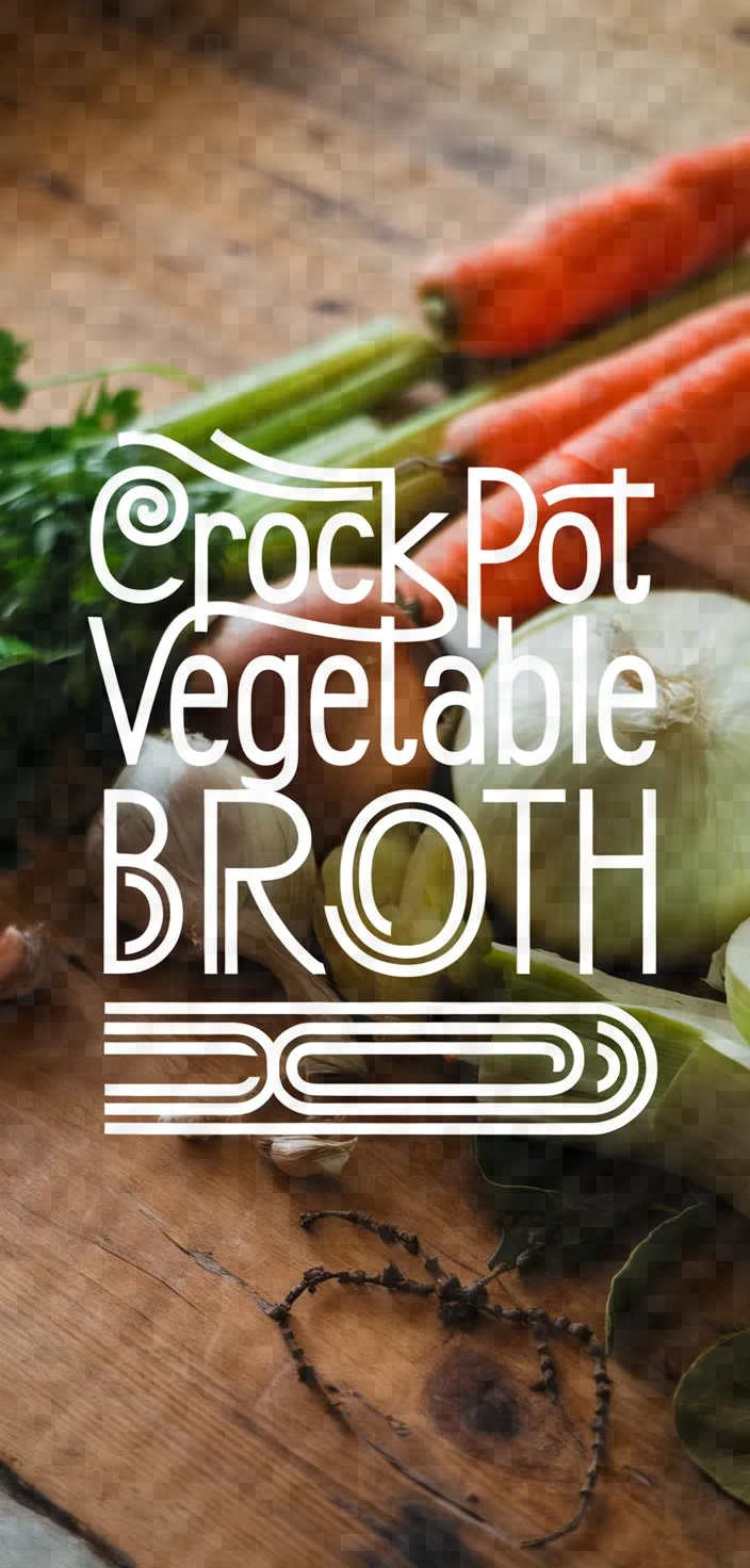 Crock Pot Vegetable Broth Recipe