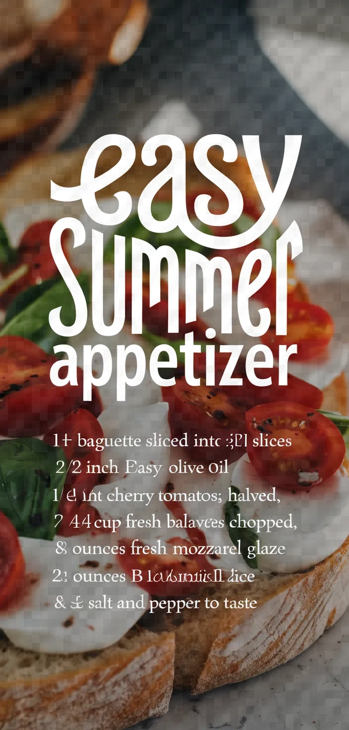 Easy Summer Appetizer Recipe