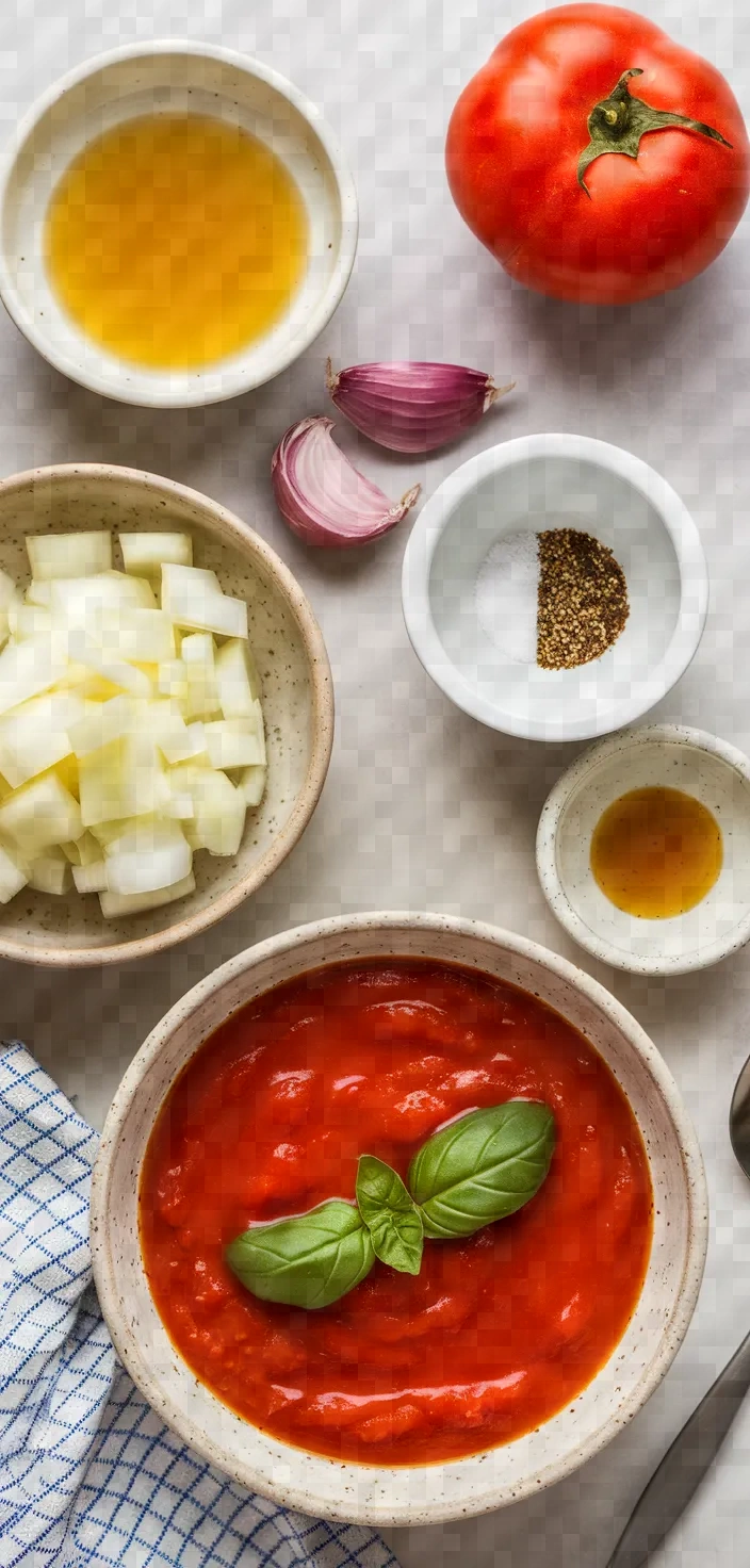 Ingredients photo for Easy Tomato Soup Recipe