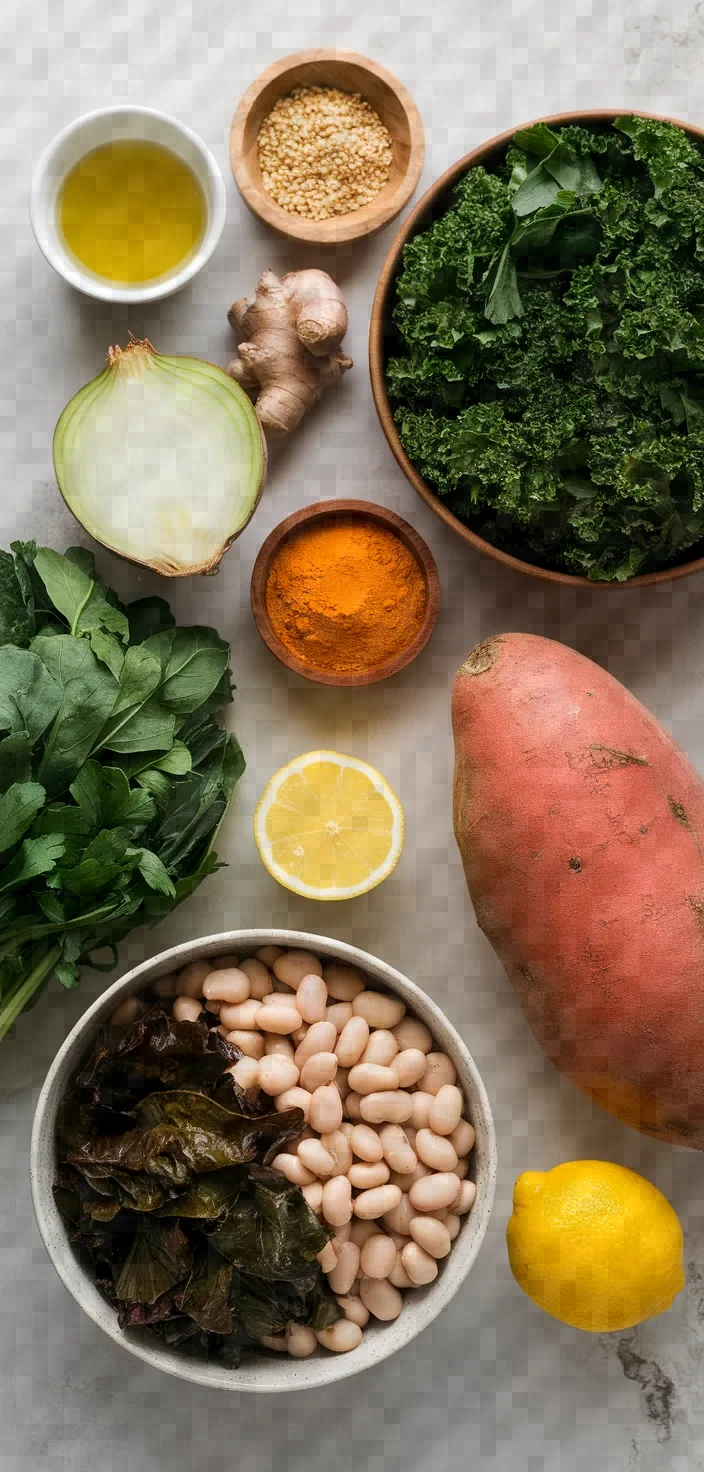 Ingredients photo for Good Luck Greens Soup Recipe