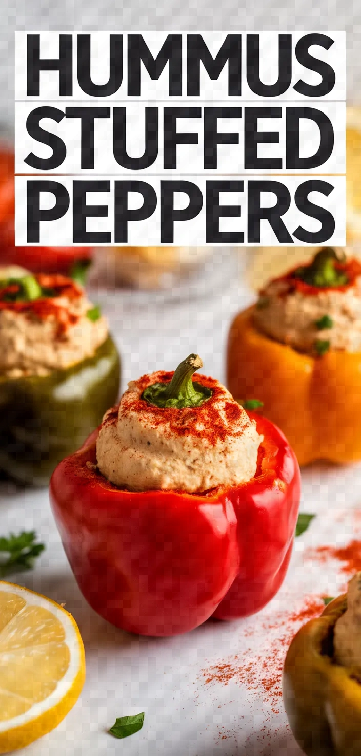 Hummus Stuffed Peppers Recipe