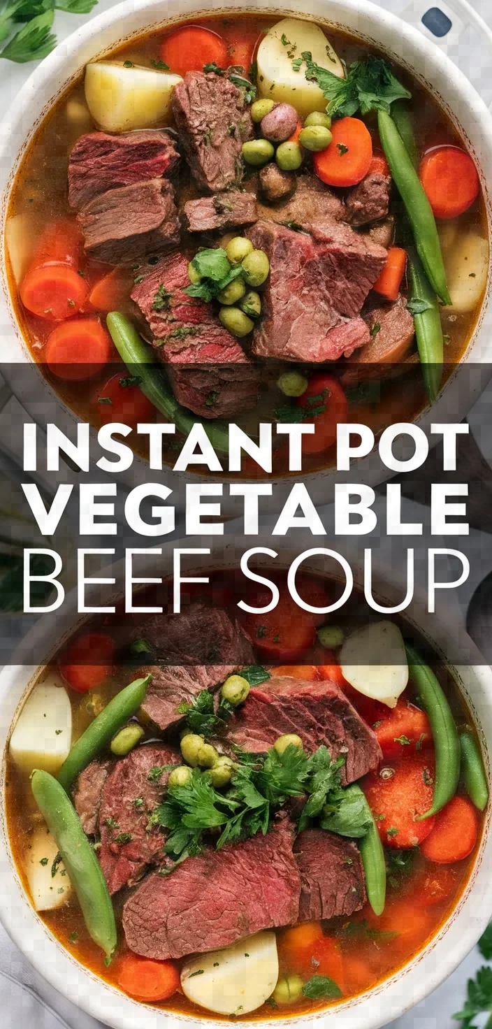 Instant Pot Vegetable Beef Soup Recipe