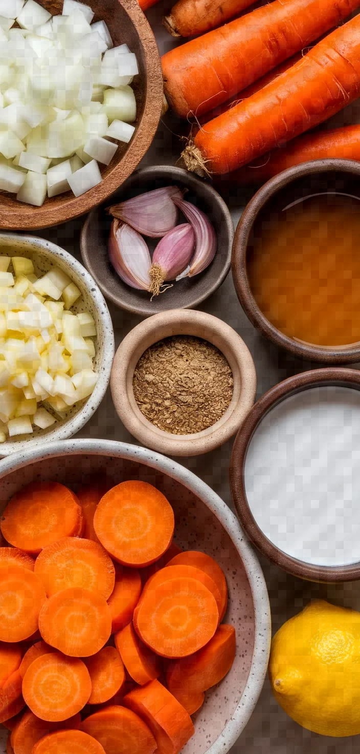 Ingredients photo for Roasted Carrot Soup Recipe