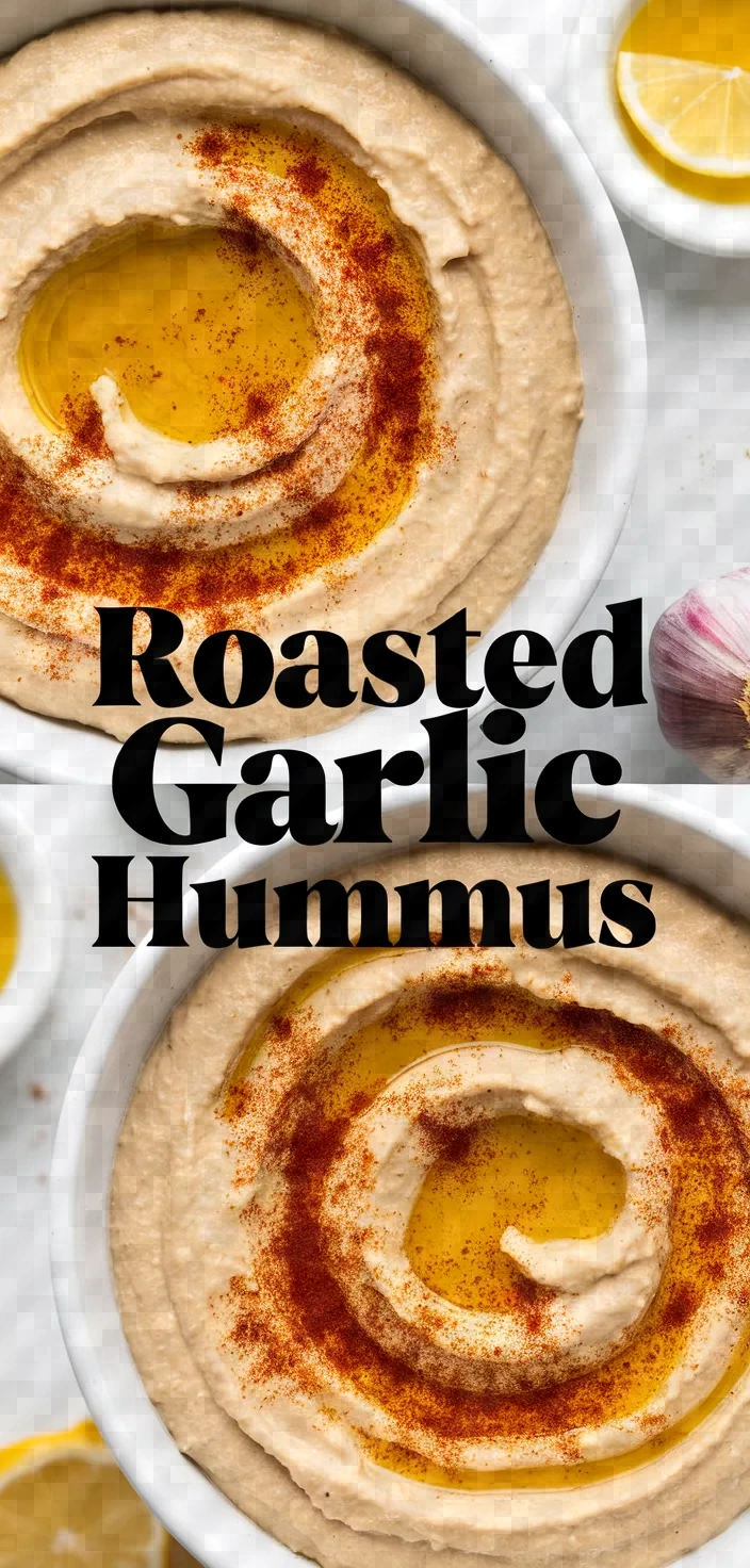 Roasted Garlic Hummus Recipe