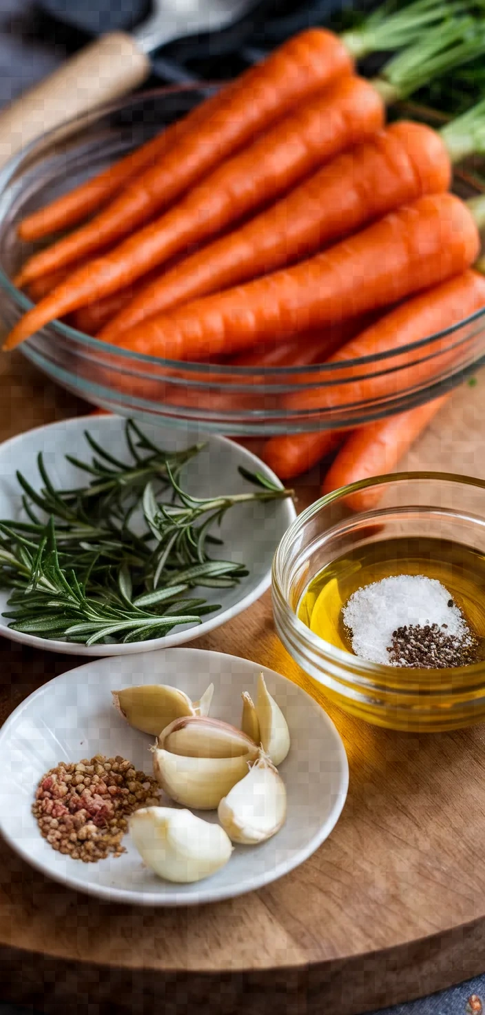 Ingredients photo for Rosemary And Garlic Carrots Recipe