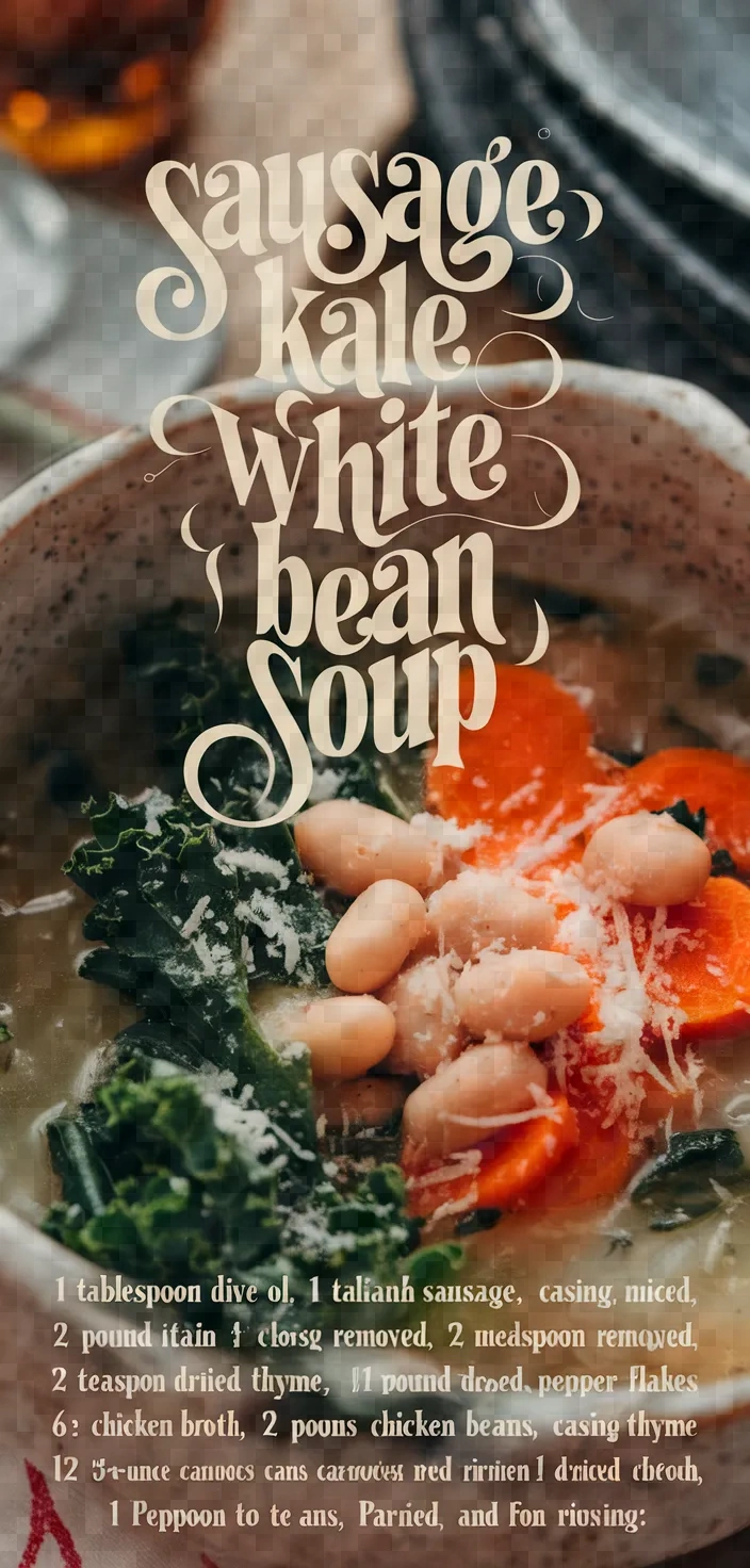 Sausage Kale White Bean Soup Recipe