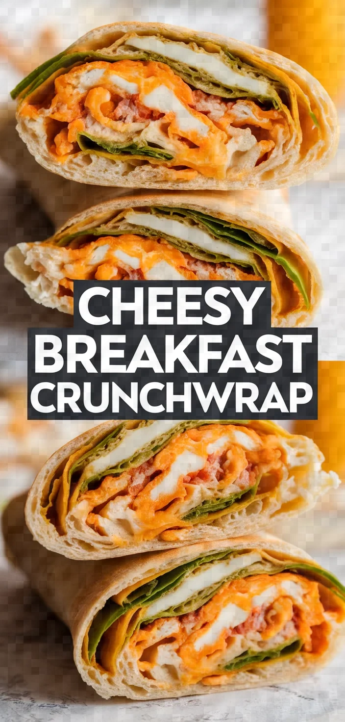 Cheesy Breakfast Crunchwrap Recipe