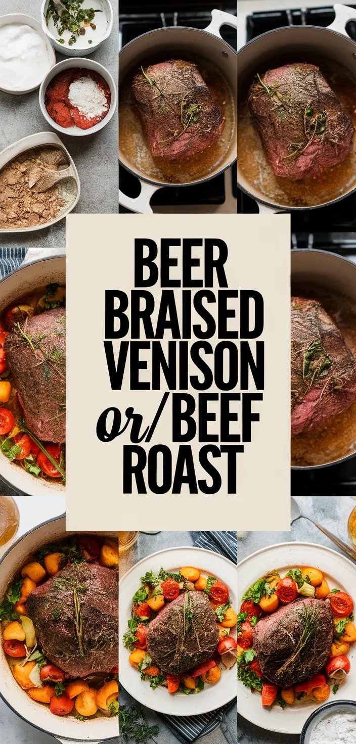 A photo of Beer Braised Venison Or Beef Roast Recipe