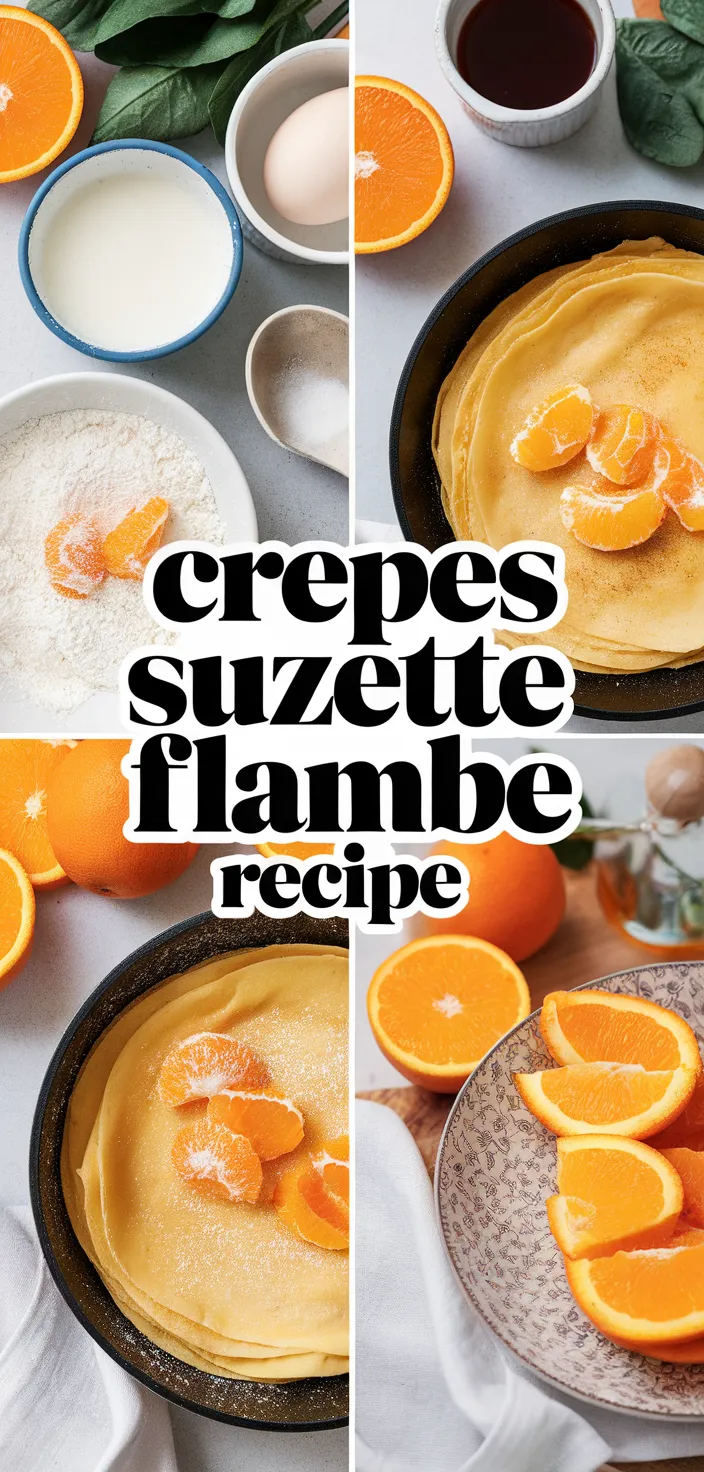 A photo of Crepes Suzette Flambe Recipe