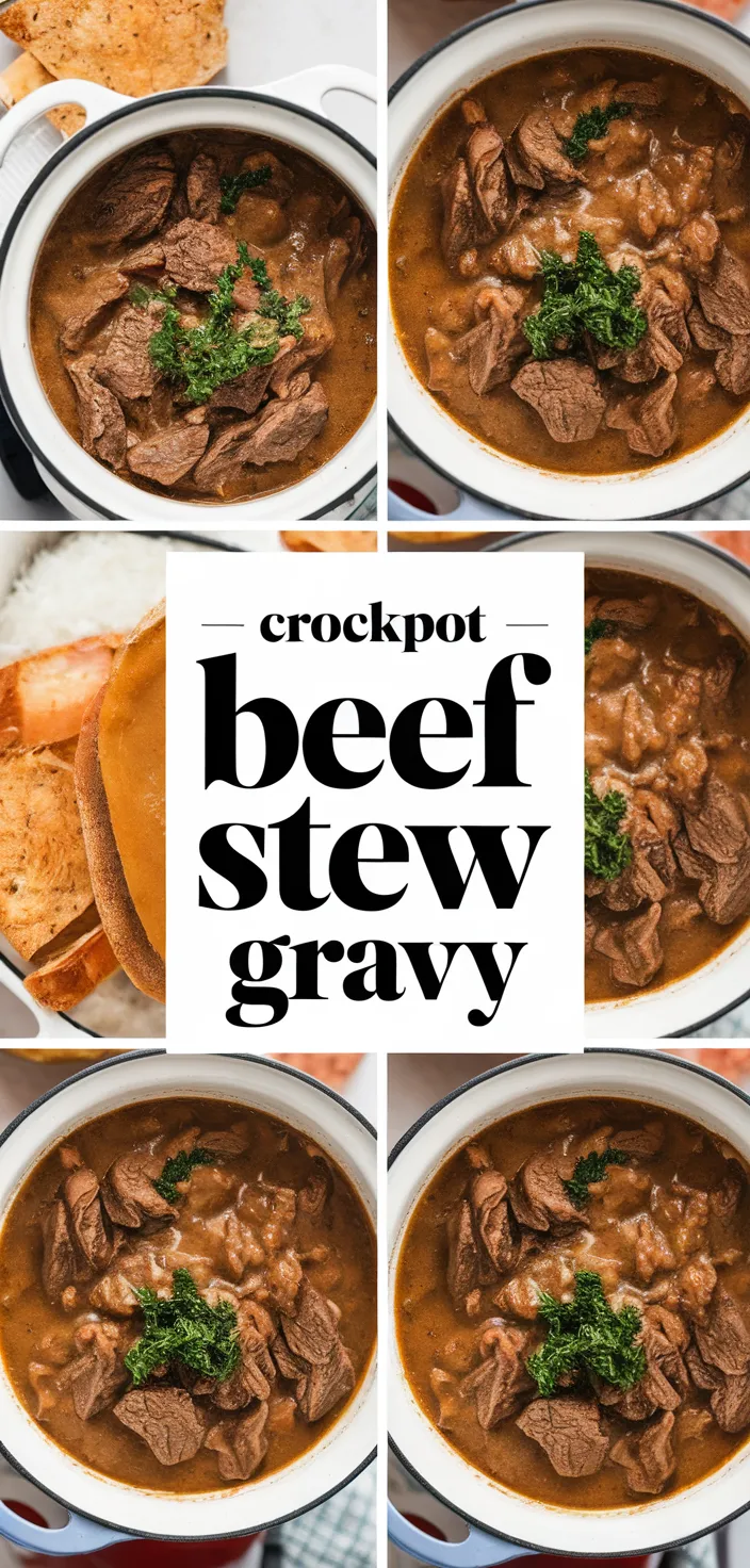 A photo of Crockpot Beef Stew With Gravy Recipe