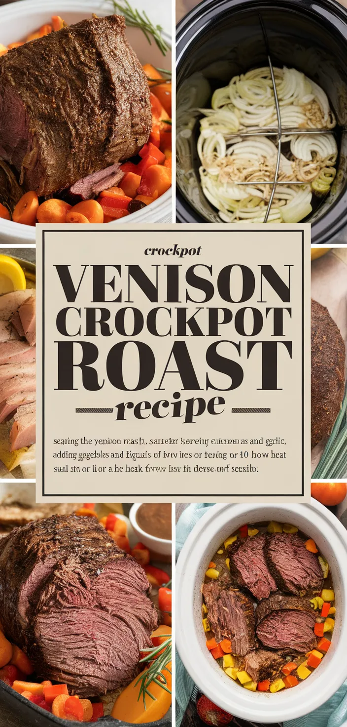 A photo of Crockpot Venison Roast Deer Roast Recipe