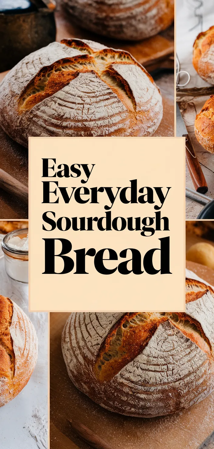 A photo of Easy Everyday Sourdough Bread Recipe