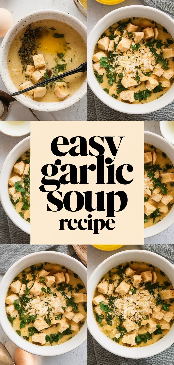 A photo of Easy Garlic Soup Recipe