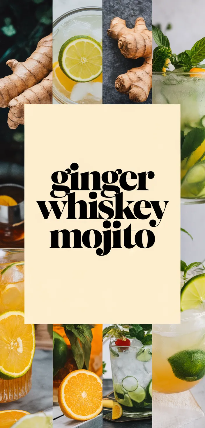 A photo of Ginger Whiskey Mojito Recipe