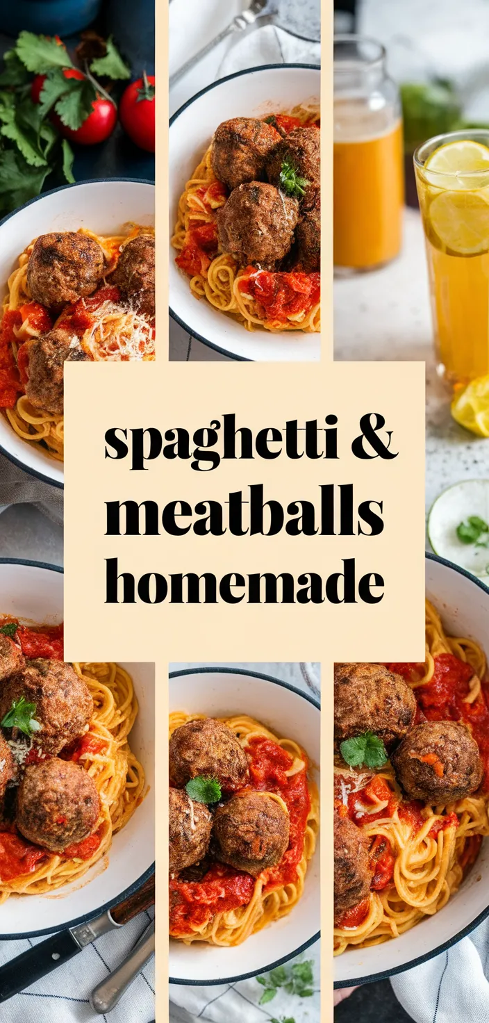 A photo of Homemade Spaghetti And Meatballs Recipe