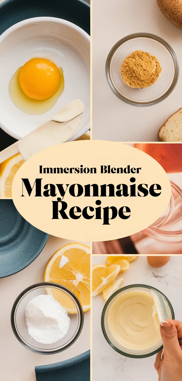 A photo of Immersion Blender Mayonnaise Recipe