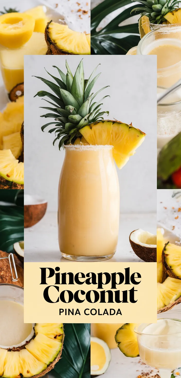 A photo of Shaken Pineapple Coconut Pina Colada Recipe