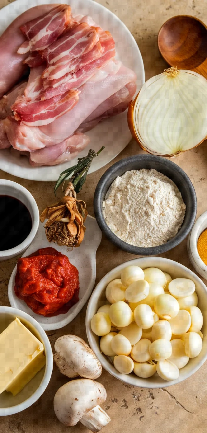 Ingredients photo for Coq Au Vin Recipe