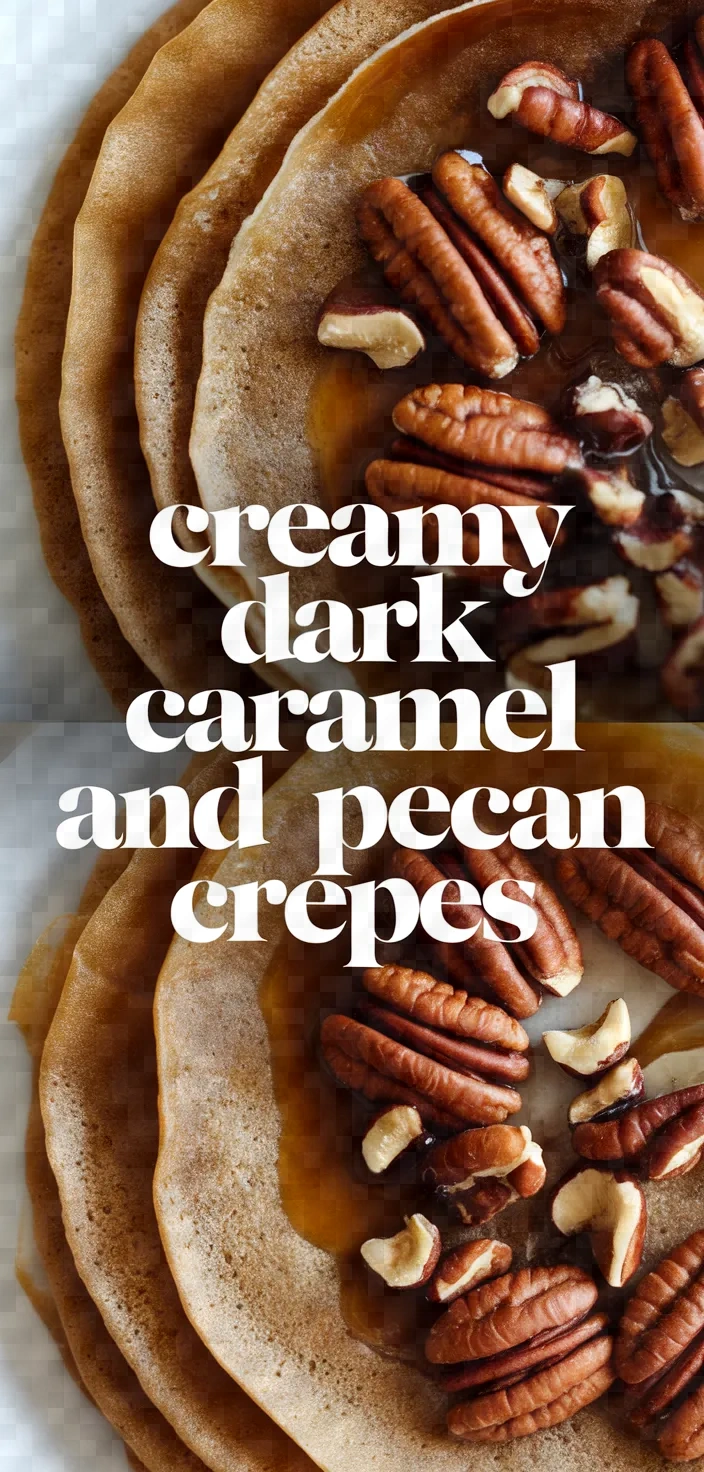 Creamy Dark Caramel And Pecan Crepes Recipe