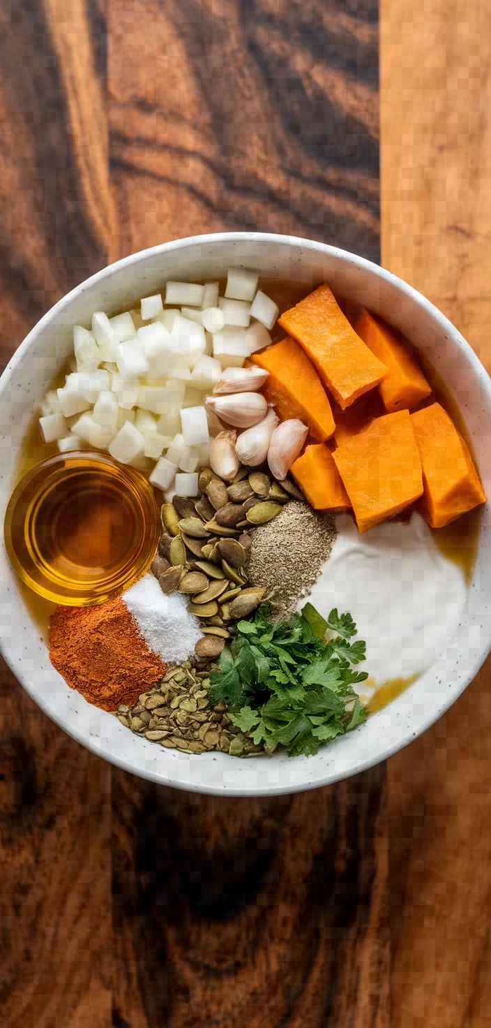 Ingredients photo for Creamy Pumpkin Soup Recipe