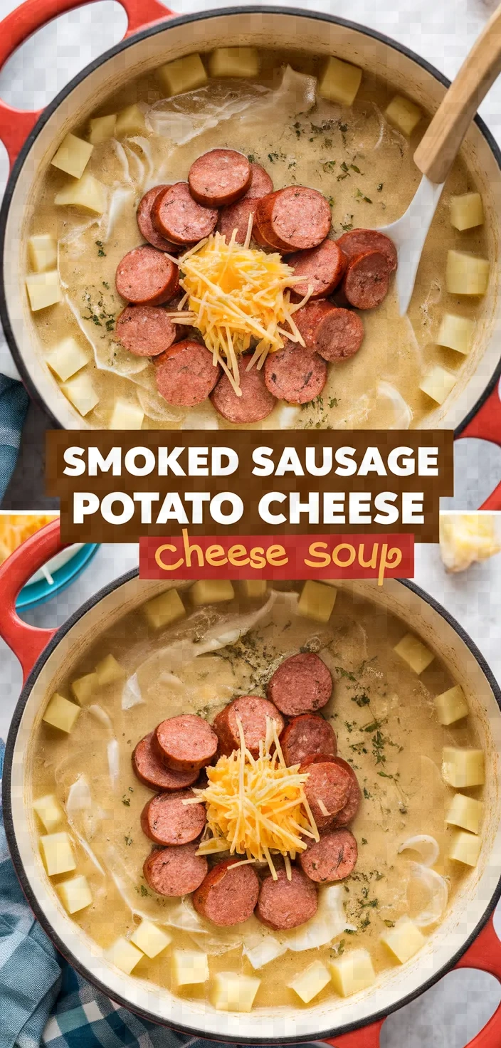 Creamy Smoked Sausage And Potato Cheese Soup Recipe