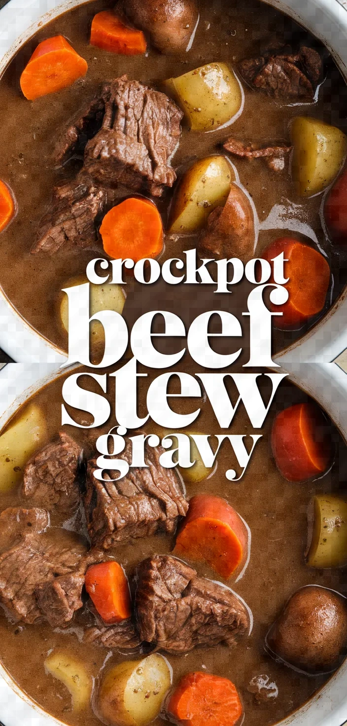 Crockpot Beef Stew With Gravy Recipe