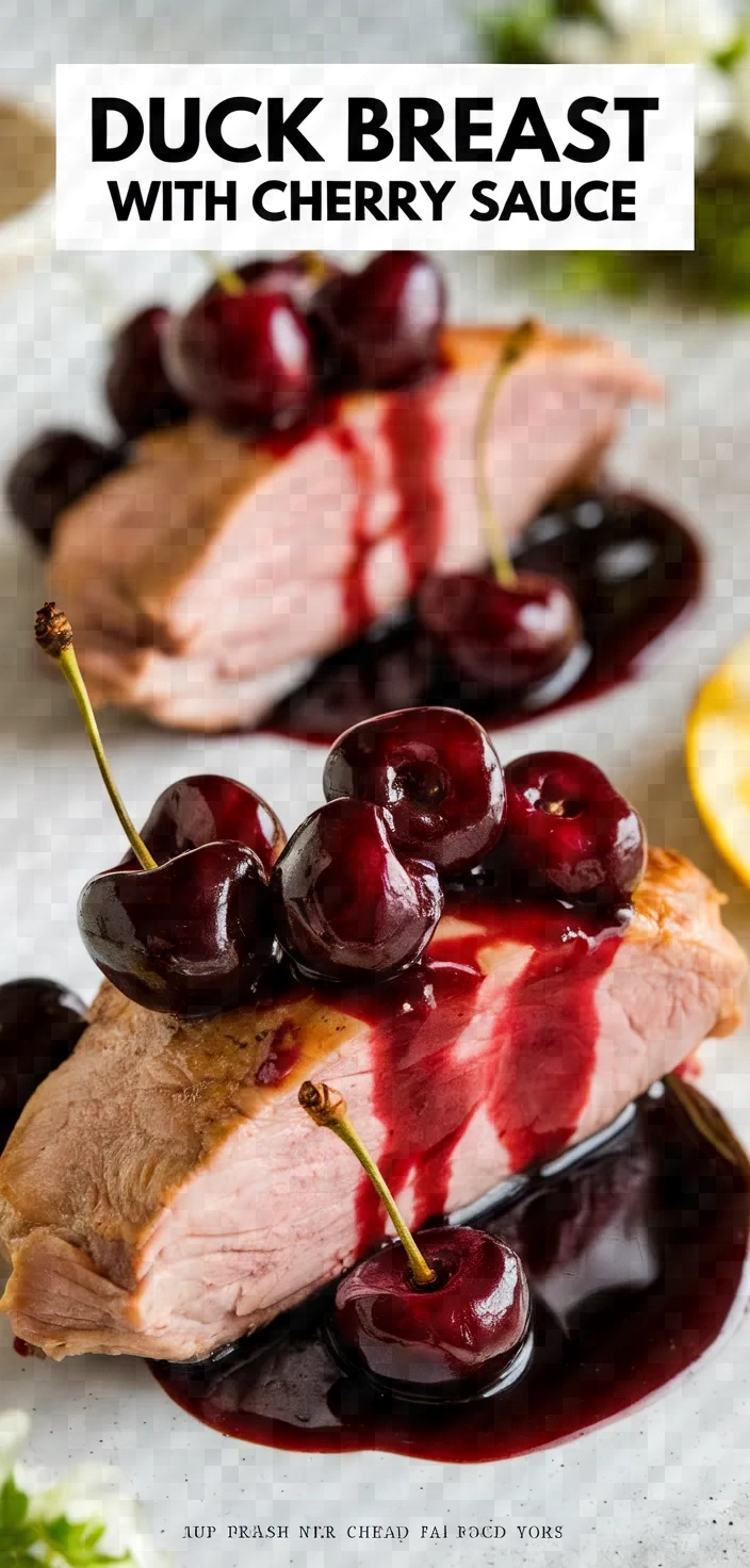 Duck Breast With Cherry Sauce Recipe