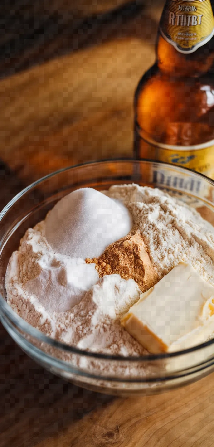 Ingredients photo for Easy Buttery Beer Bread Recipe