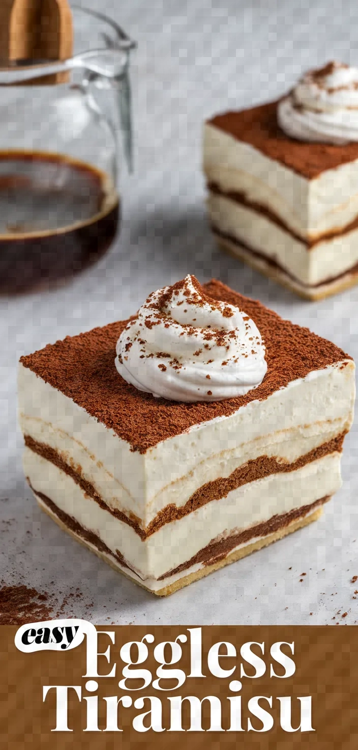 Easy Eggless Tiramisu Recipe