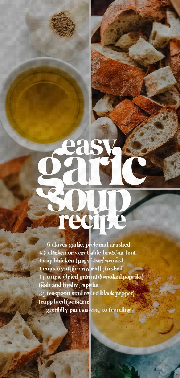 Easy Garlic Soup Recipe