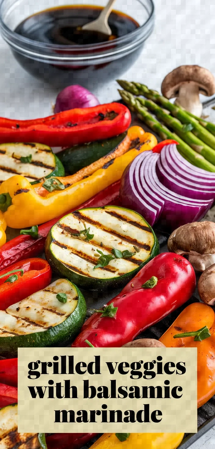 Grilled Vegetables With Zesty Balsamic Marinade Recipe