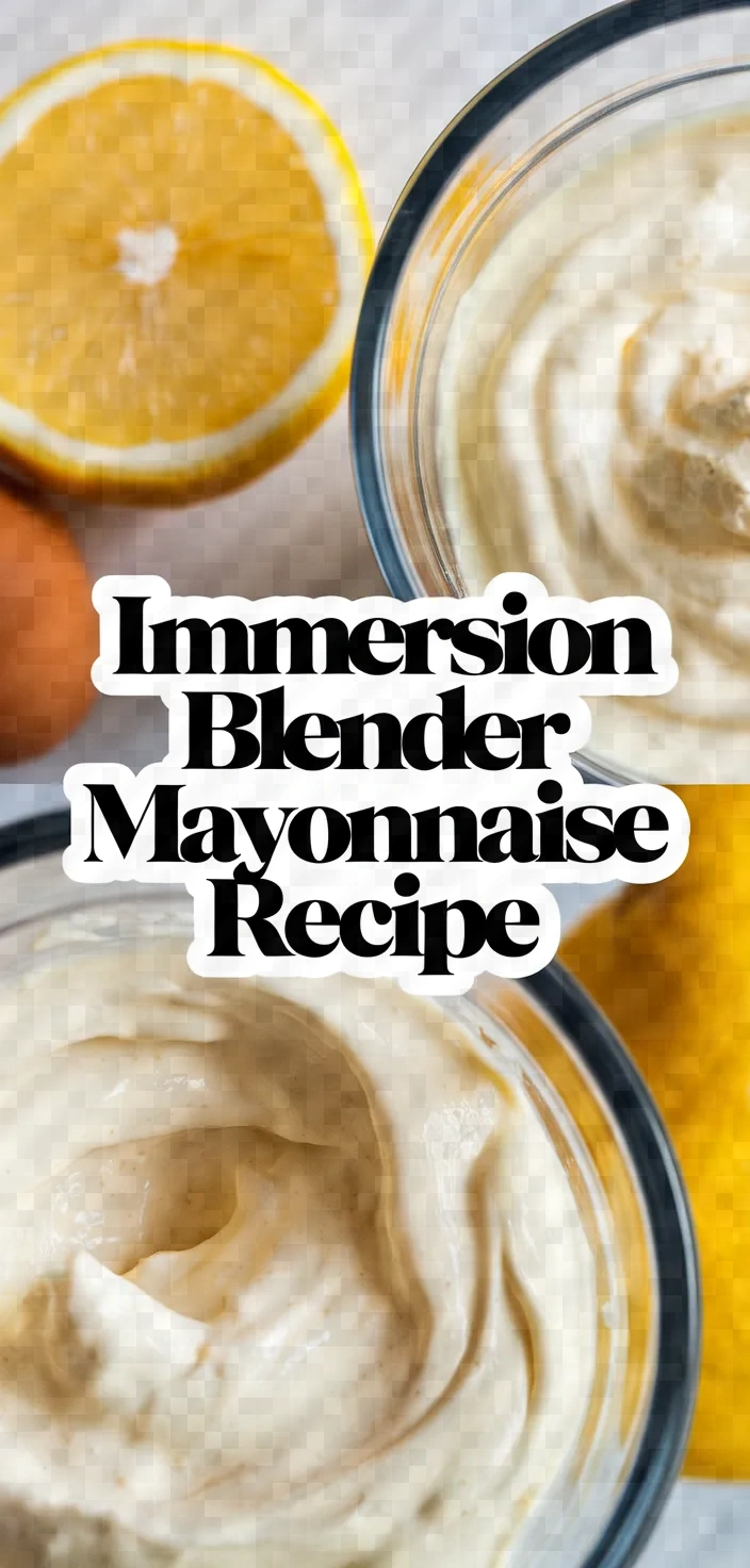 Immersion Blender Mayonnaise Recipe