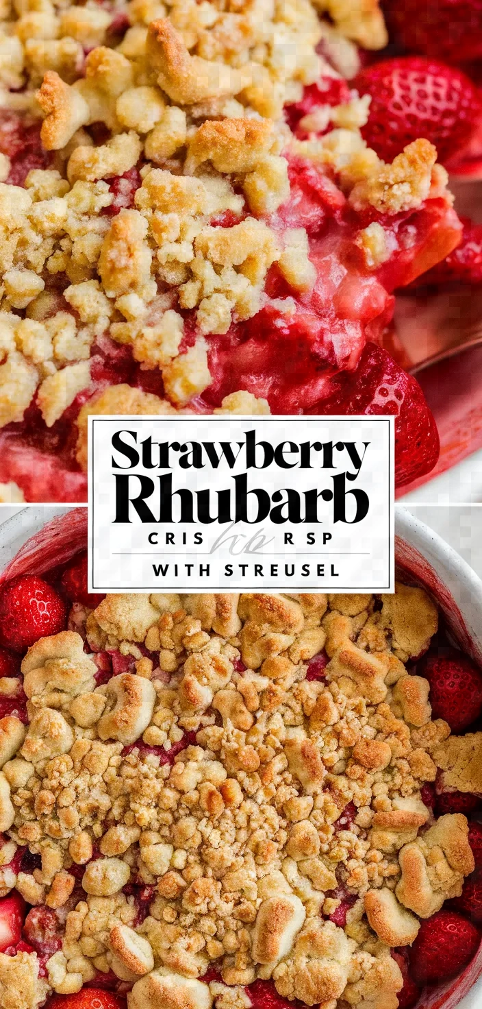 Perfect Strawberry Rhubarb Crisp With Brown Butter Streusel Recipe