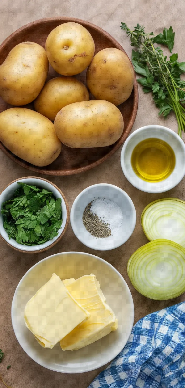 Ingredients photo for Potatoes Lyonnaise Recipe