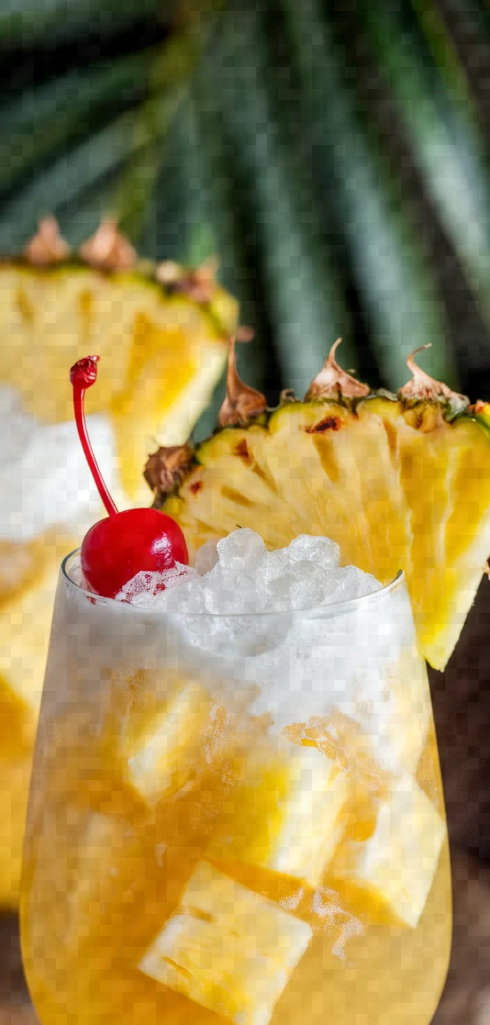 Ingredients photo for Shaken Pineapple Coconut Pina Colada Recipe